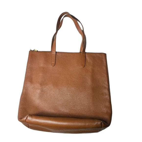Cuyana Classic Leather Zipper Tote Brown - Picture 7 of 16